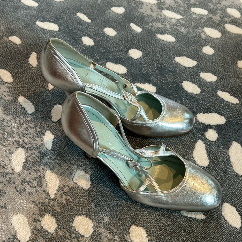 Tracy Reese Silver Dance Shoes